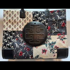 NWT Tory Burch Ella Quilted Patchwork Tote